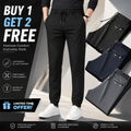 🔥 BUY 1 GET 2 FREE 🔥 Best-Offer 🤩 Premium-Quality High-Stretch Lycra Pants (Black, Grey And Dark Blue)